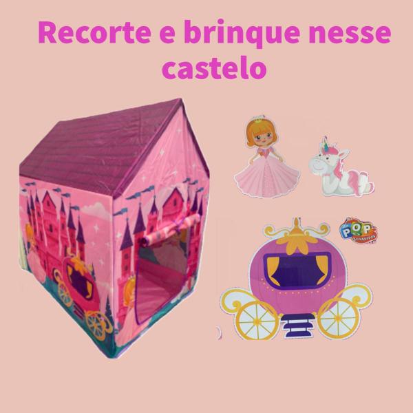 Barraca Infantil Tenda Cabana Princesa Love Castelo Menina - Pop Brinquedos Imagem de Barraca Infantil Tenda Cabana Princesa Love Castelo Menina