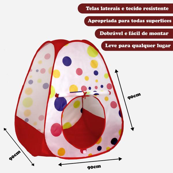 Imagem de Barraca Infantil Tenda de Bolinhas BBR R3052 Menino Menina