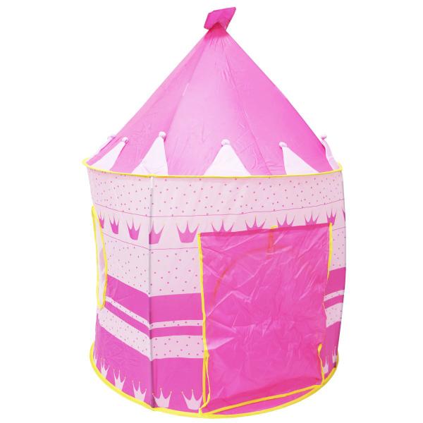 Imagem de Barraca Infantil Toca Dobrável Castelo Menina Cabana Tenda Divertida Rosa Brinqway BW-068RS