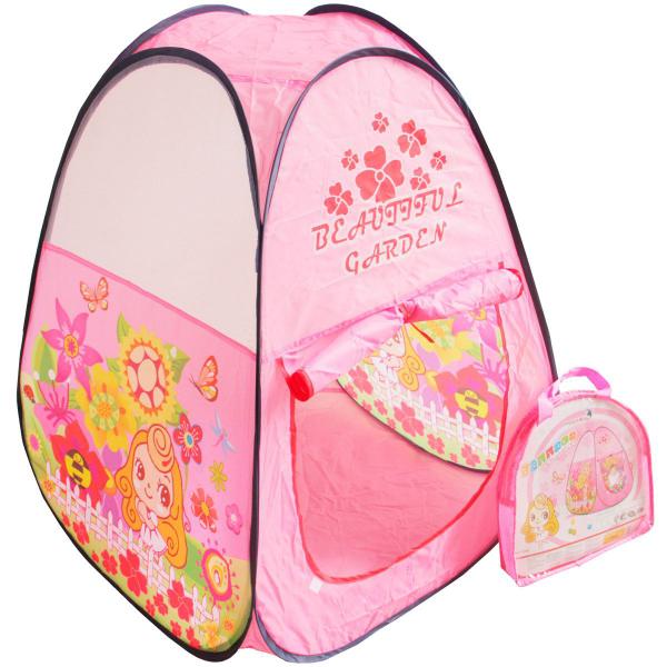 Imagem de Barraca Infantil Toca Dobrável Menina Princesa Cabana Tenda Divertida Rosa Brinqway BW135RS