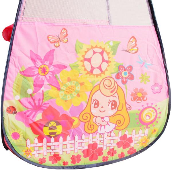 Imagem de Barraca Infantil Toca Dobrável Menina Princesa Cabana Tenda Divertida Rosa Brinqway BW135RS