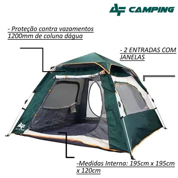 Imagem de Barraca para Camping Armação Automatica com Varanda Albatroz