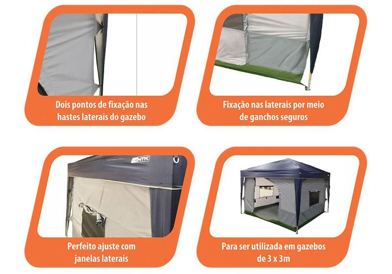 Imagem de Barraca para Gazebo Nautika Transform 5/6 P159005-UN