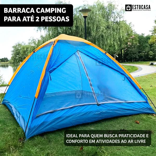 Imagem de Barraca Tenda Camping Estocasa P/ 2 Pessoas Resistente Praia