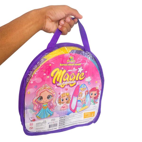 Imagem de Barraca Toca Infantil Dobrável Tenda Cabana Mundo Magic Menina