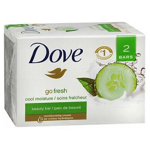 Imagem de Barras de beleza Dove Go Fresh Cool Moisture 2/4,25 oz da Dove (pacote com 6)