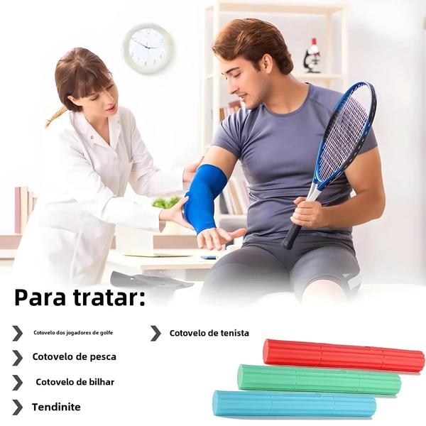 Imagem de Barras Flexíveis para Exercício de Mão - Alívio da Tendinite e Terapia Física