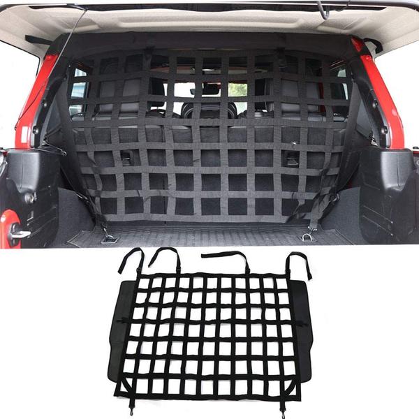 Imagem de Barreira de malha de segurança para veículos Pet Net para cães para Jeep Wrangler