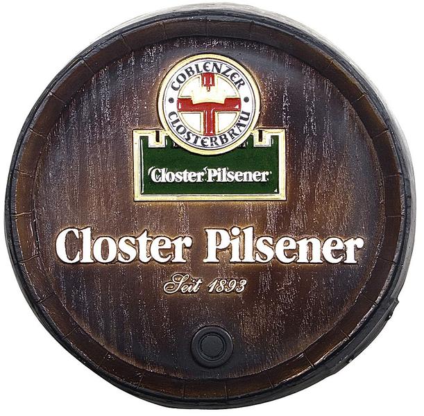 Imagem de Barril decorativo de parede - Closter Pilsener Cerveja