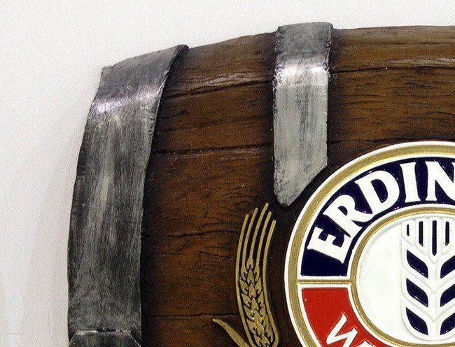 Imagem de Barril Horizontal Decorativo Erdinger Cerveja 452