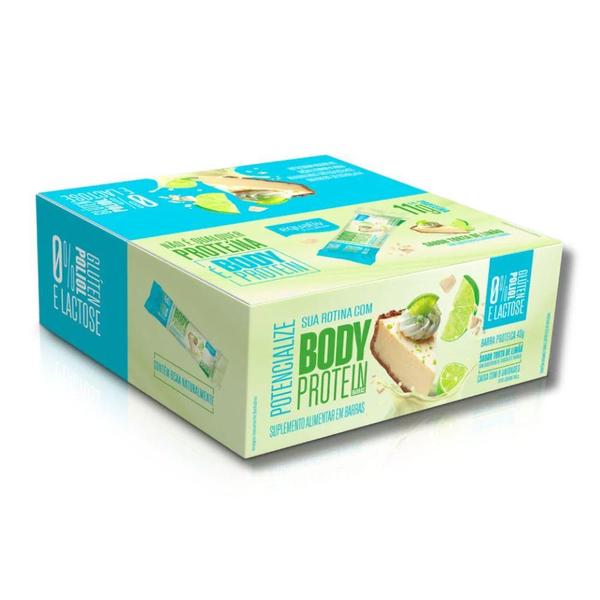 Imagem de Barrinha Body Protein Equaliv 40g Torta De Limão C/9 Unidades