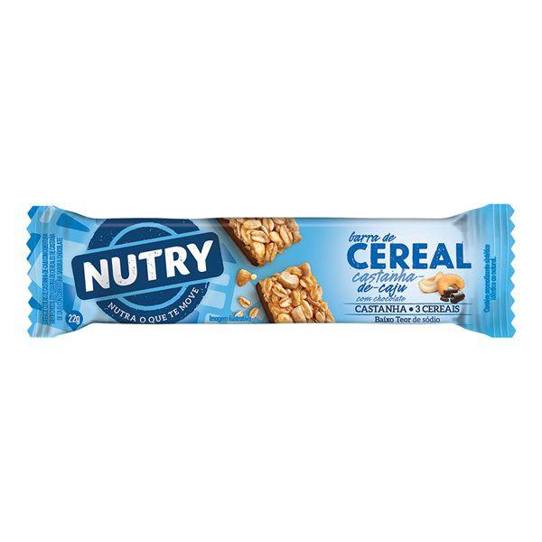 Barrinha de Cereal Nutry Caju com Chocolate 22g - Display 24 un Imagem de Barrinha de Cereal Nutry Caju com Chocolate 22g - Display 24 un
