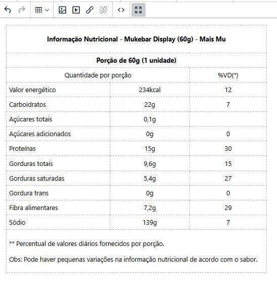 Imagem de Barrinha Mukebar (60g) - Sabor: Trufa Vegana