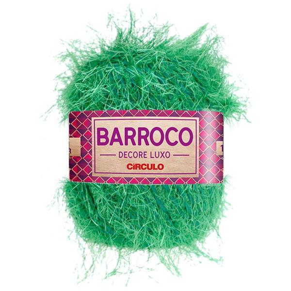 Barroco Decore Luxo Peludo Espessura N 6 Círculo 180 metros e 280 gramas Barbante para Crochê e Tricô Imagem de Barroco Decore Luxo Peludo Espessura N 6 Círculo 180 metros e 280 gramas Barbante para Crochê e Tricô