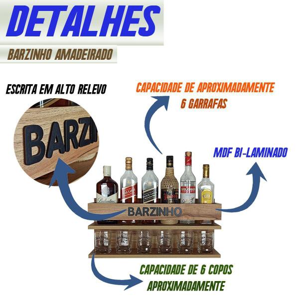 Imagem de Barzinho De Parede - Boteco - 60 X 26 Nogueira