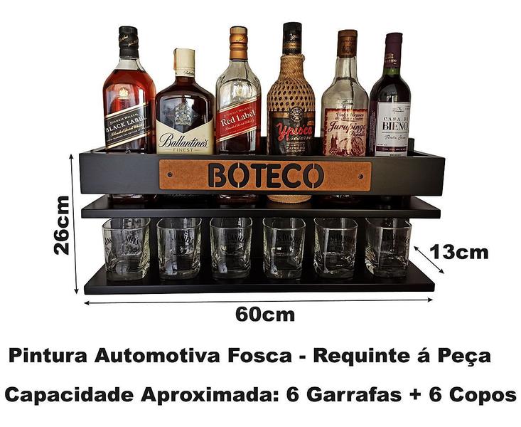 Imagem de Barzinho para Sala Barzinho de Parede - Boteco - Preto Fosco