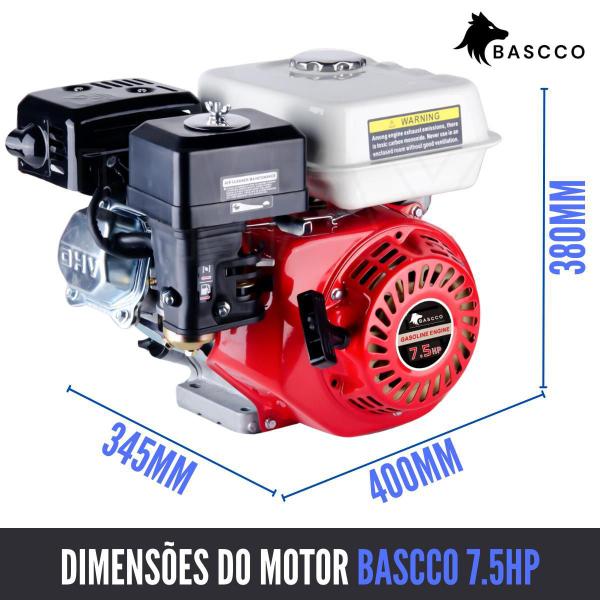 Imagem de Bascco Motor Gasolina 7.5Hp Partida Manual Eixo 3/4 19,05