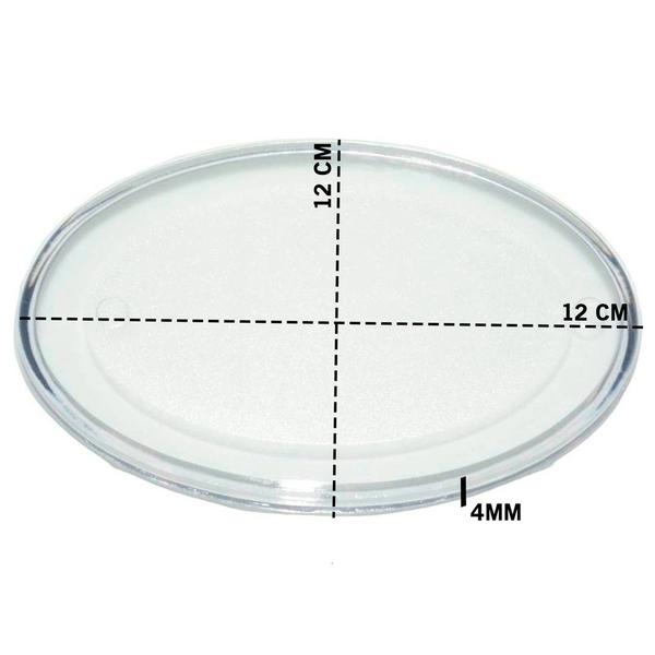 Imagem de Base Acrílica Artesanato Faça Voce Mesmo Redonda 12cm + 10cm - 20 Unidades Cada