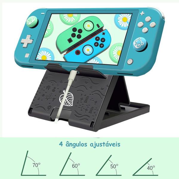 Imagem de Base Apoio Nintendo Switch Oled Lite Stand Dobrável Angulado