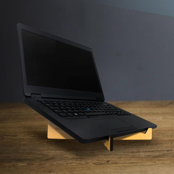 Imagem de Base Apoio Notebook Ergonomico Inclinado Com Ventilação