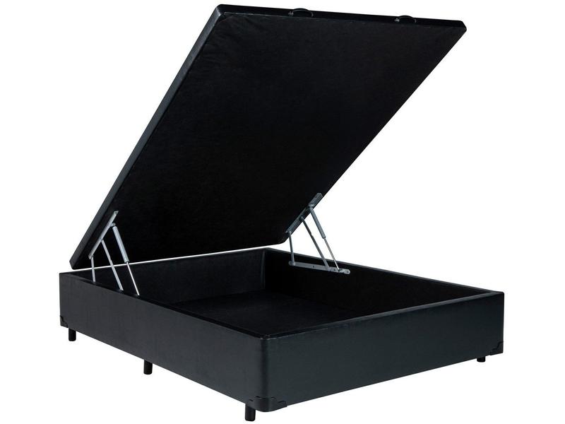 Base Cama Box Casal V-Joy com Baú 38x138x188cm Bravus Base Cama Box Casal V-Joy com Baú 38x138x188cm Bravus