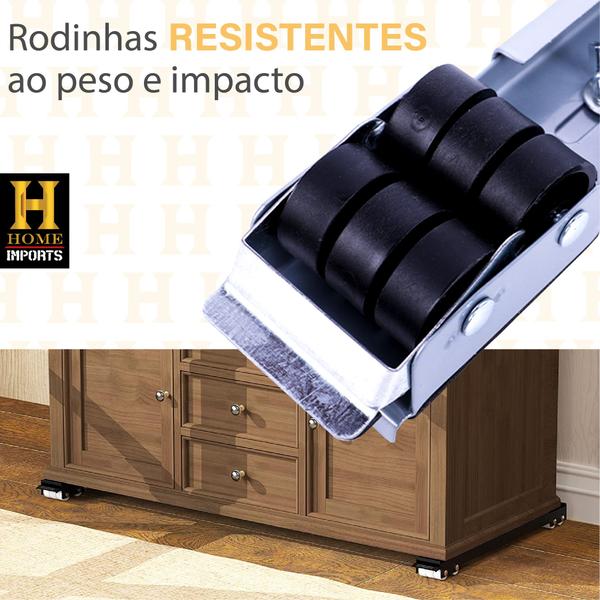 Imagem de Base Com Rodinha Ajustáveis Suporte Para Geladeira Móveis Maquina De Lavar Fogão