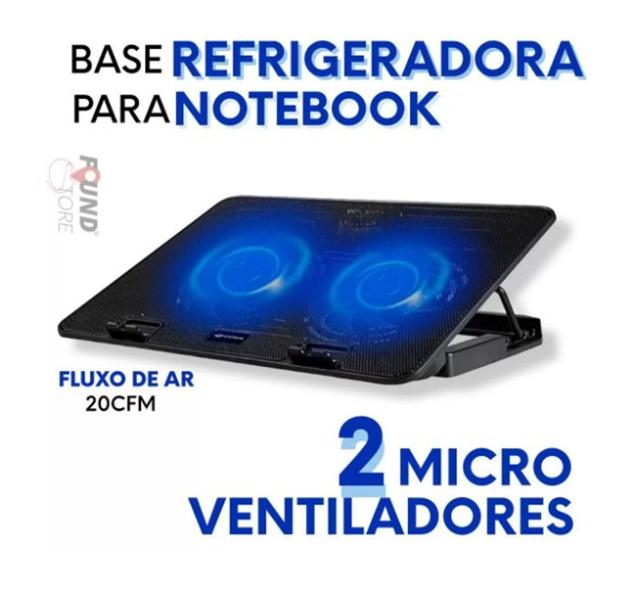 Imagem de Base Cooler Resfriamento Ajustável Para Notebook Ideapad Flex