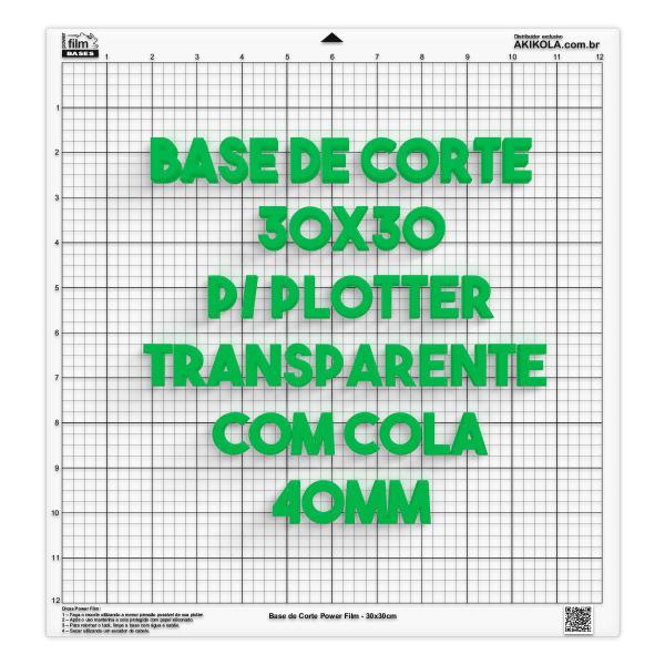 Imagem de Base de Corte 30x30 p/ Silhouette Cameo C/Cola - 40mm