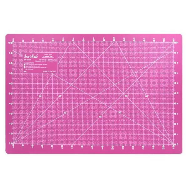 Imagem de Base de Corte Sew Mate 30x45cm Rosa - Dupla Face