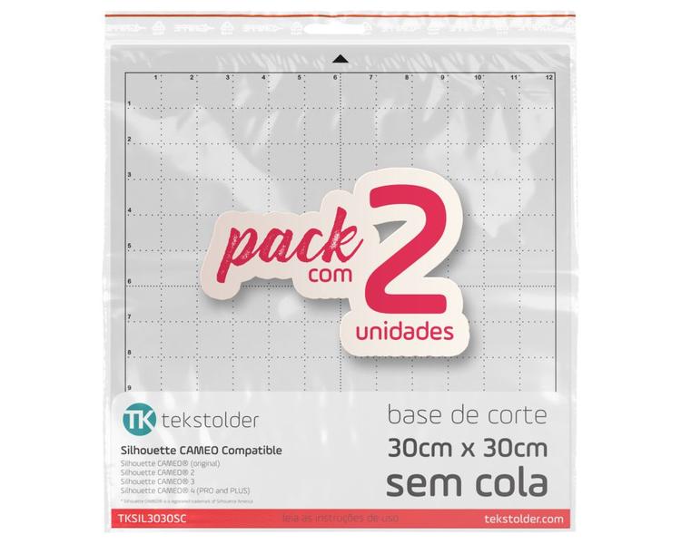 Imagem de Base de corte tekstolder silhouette cameo 30x30 s/cola 02pçs