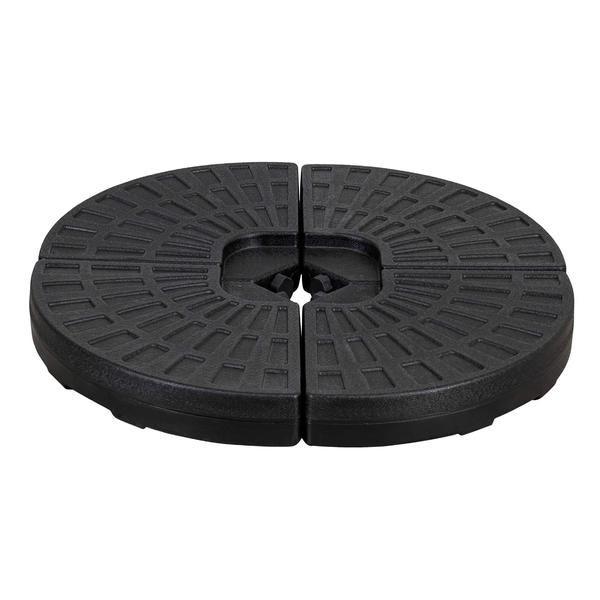 Imagem de Base de guarda-chuva suspensa Amazon Basics HDPE redonda em forma de leque