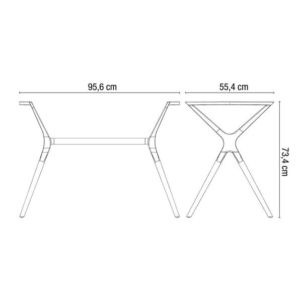 Imagem de Base de Mesa Baletto 6 lugares Preta