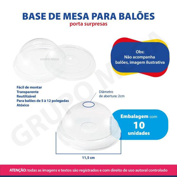 Imagem de Base De Mesa Enfeites Suporte Para Balões E Doces 10Uni