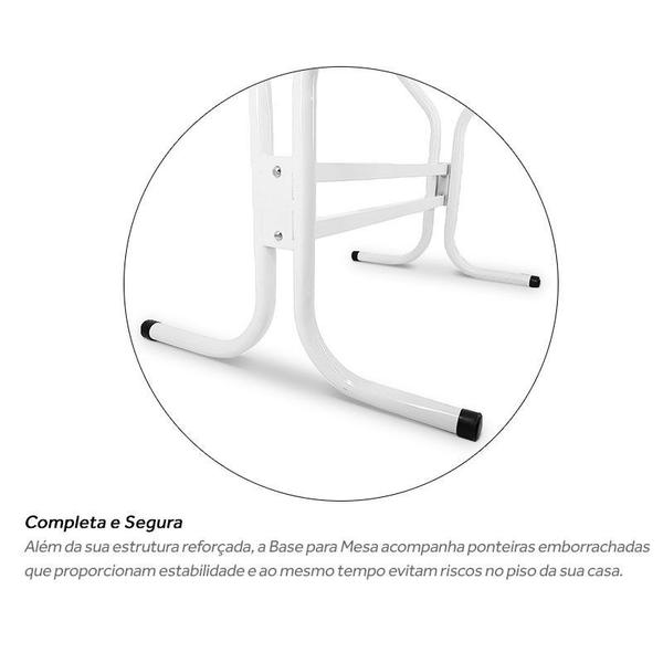 Imagem de Base de Mesa Retangular de Jantar Tampos De Até 1,20X0,80m