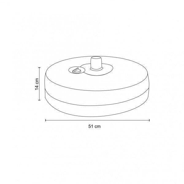 Imagem de Base de Ombrelone Central Retangular Rivatti