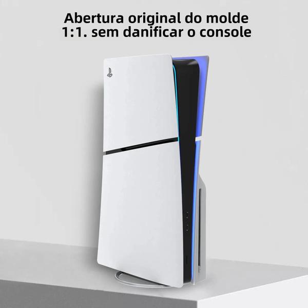 Imagem de Base de Suporte Vertical para PS5 - Metal Fino e Design Digital