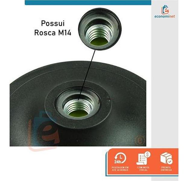 Imagem de Base Lixa Starfer 115mm M14 - PVC e Aço