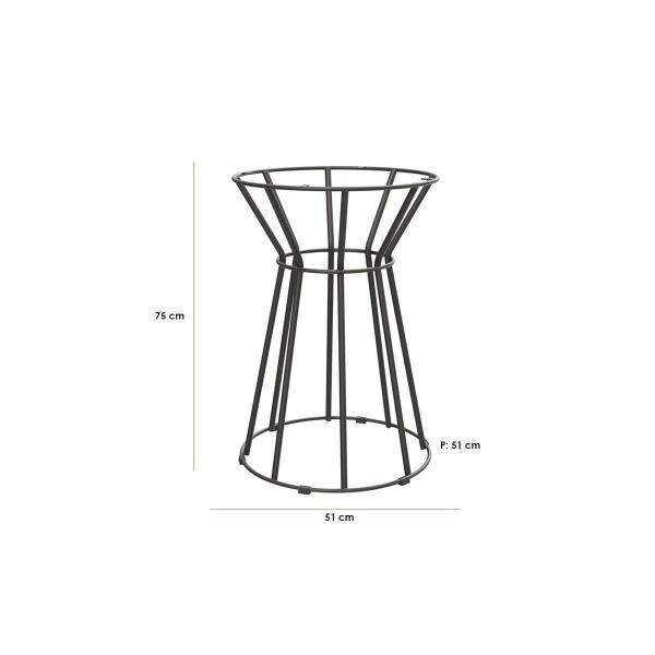 Imagem de Base Mesa de Jantar Beni M063 Niquel/Branco - Kappesberg