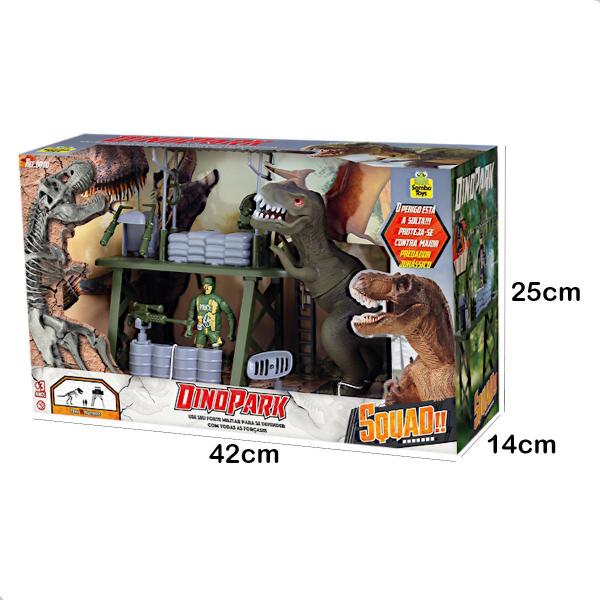 Base Militar c/ Dinossauro Dinopark Meninos - SAMBA TOYS Imagem de Base Militar c/ Dinossauro Dinopark Meninos