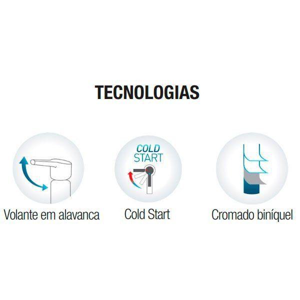Base Misturador Monocomando BP Alta Vazão 3/4" + Acabamento Monocomando 3/4" AP/BP Alta Vazão Nexus - Docol Imagem de Base Misturador Monocomando BP Alta Vazão 3/4" + Acabamento Monocomando 3/4" AP/BP Alta Vazão Nexus