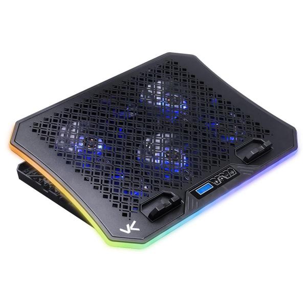 Imagem de Base Notebook Rgb Ate 19 6 Fans E Suporte Celular - Cn200