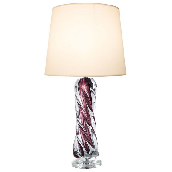 Imagem de Base Para Abajur Murano Roxo 45cm 40w E27 - Gl026 - Bella