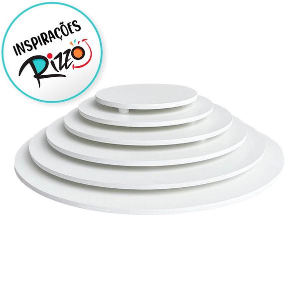 Imagem de Base Para Bolo Cake Board em MDF - Branco - 35cm - 1 unidade - Rizzo