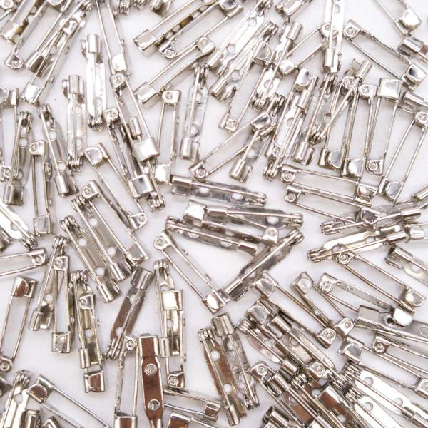 Base para Broche Metal Níquel 21mm 500pçs 200g - Macall Imagem de Base para Broche Metal Níquel 21mm 500pçs 200g