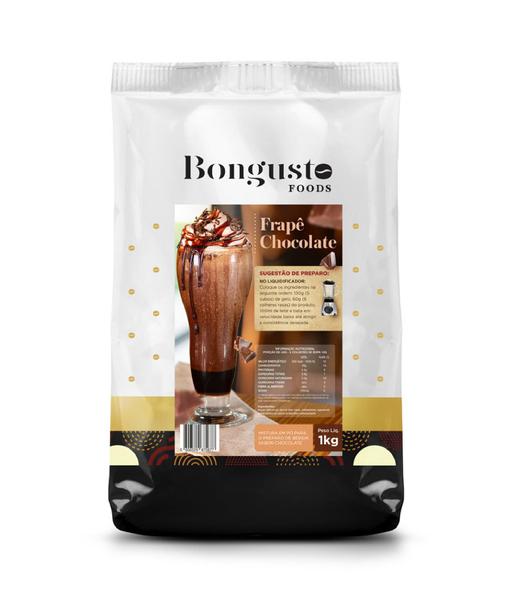 Base para frapê sabor Chocolate pacote 1kg - Bongusto Imagem de Base para frapê sabor Chocolate pacote 1kg