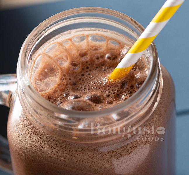 Base para frapê sabor Chocolate pacote 1kg - Bongusto Imagem de Base para frapê sabor Chocolate pacote 1kg