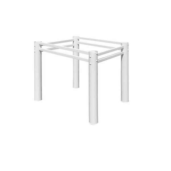 Imagem de Base Para Mesa De Jantar Quadrada Tubular 75cm Para Tampos De Granito Mármore Vidro Madeira