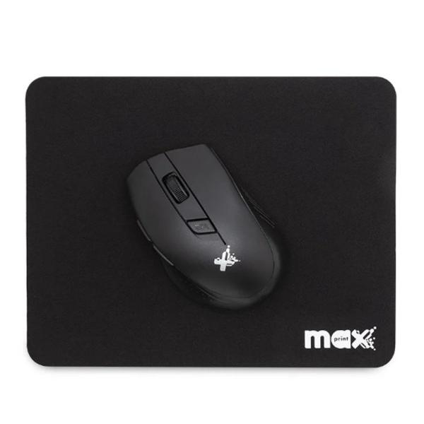 Imagem de Base para Mouse Mousepad Com Tecido Preto e Base Antideslizante 220 x 178mm Maxprint - 60357-9