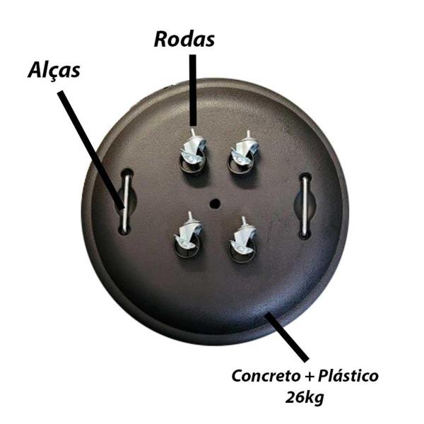 Imagem de Base Para Ombrelone Importway Tamanho 50x50x36cm IWBO-50