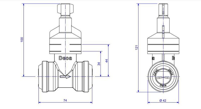 Imagem de Base para Registro de Pressão para CPVC 22mm - Deca